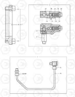 4130 MAIN PUMP-COVER & HYD. LINE TXC 340LC-1, Doosan