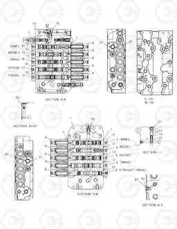 4190 CONTROL VALVE(2) TXC 340LC-1, Doosan