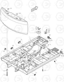 1100 MAIN FRAME TXC 255LC-1, Doosan