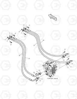 1270 MAIN PIPING(3) TXC 255LC-1, Doosan