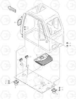 1460 CABIN MOUNT ASS'Y TXC 255LC-1, Doosan