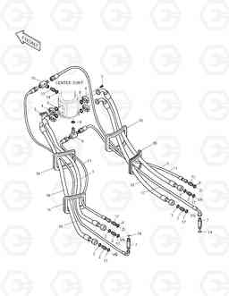 2190 TRAVEL PIPING TXC 255LC-1, Doosan