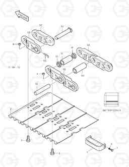 6250 TRACK SHOE-700G TXC 255LC-1, Doosan