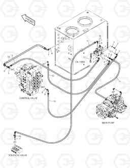 6570 PILOT PIPING-BREAKER TXC 255LC-1, Doosan