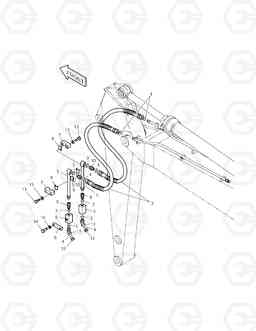 6600 ARM PIPING-ARM 2.0m(ONE & TWO WAY) TXC 255LC-1, Doosan