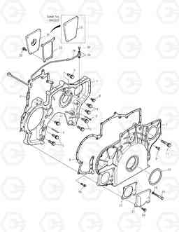 002 TIMING GEAR CASE TXC 420LC-1, Doosan