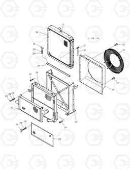 1120 RADIATOR TXC 420LC-1, Doosan