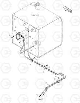 1180 FUEL PIPING TXC 420LC-1, Doosan