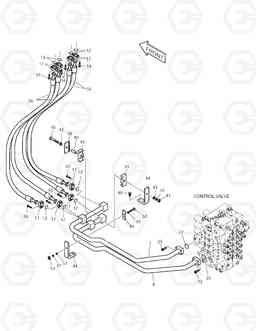 1260 MAIN PIPING(2) TXC 420LC-1, Doosan