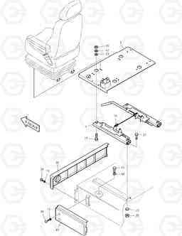 1410 SEAT & ELECTRIC BOX COVER TXC 420LC-1, Doosan