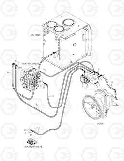 6440 PILOT PIPING-BREAKER TXC 420LC-1, Doosan