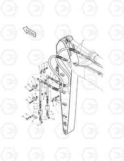 6480 ARM PIPING-ARM 4.0m(ONE & TWO WAY) TXC 420LC-1, Doosan