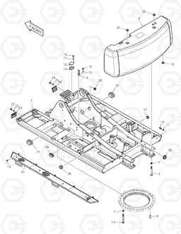 1100 MAIN FRAME TXC 470LC-1, Doosan