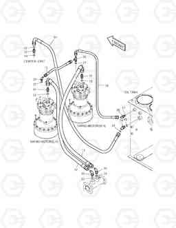 1240 OIL COOLER PIPING(3) TXC 470LC-1, Doosan