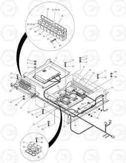 1640 ELECTRIC BOX ASS'Y(2)-ELECTRIC PARTS TXC 470LC-1, Doosan