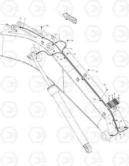 3140 FRONT LUBRICATION PIPING TXC 470LC-1, Doosan