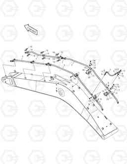 6480 BOOM PIPING-6.3m ONE & TWO WAY TXC 470LC-1, Doosan