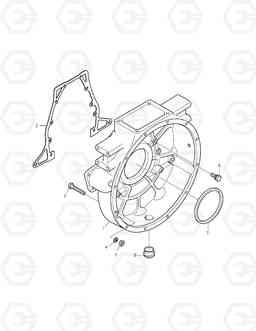 003 FLYWHEEL HOUSING TXC 470LC-1, Doosan