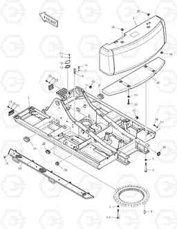 1100 MAIN FRAME TXC 470LC-1, Doosan