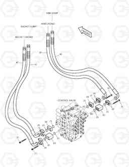 1270 MAIN PIPING(3) TXC 470LC-1, Doosan