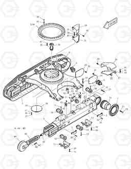 2100 TRACK FRAME TXC 470LC-1, Doosan