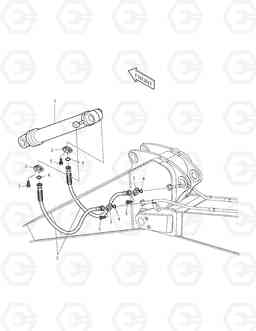 3140 ARM PIPING-2.9m TXC 470LC-1, Doosan