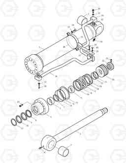 4300 BOOM CYLINDER-R.H TXC 470LC-1, Doosan