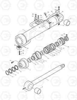 4310 BOOM CYLINDER-L.H TXC 470LC-1, Doosan