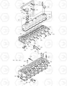 005 CYLINDER HEAD TXC 140LC-1, Doosan