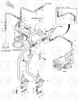 1220 OIL COOLER PIPING(2) TXC 140LC-1, Doosan