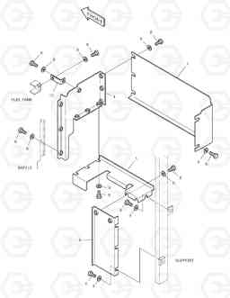 1590 BAFFLE-FIRE WALL TXC 140LC-1, Doosan