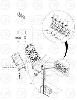 1650 ELECTRIC PARTS(1)-GAUGE & SWITCH PANEL TXC 140LC-1, Doosan