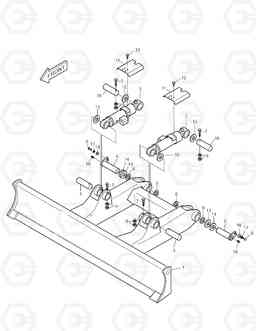 6380 DOZER BLADE-2500mm FOR 500mm SHOE TXC 140LC-1, Doosan
