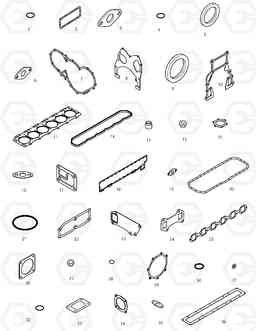 030 OVER HAUL GASKET KIT-ALL TXL200-1, Doosan