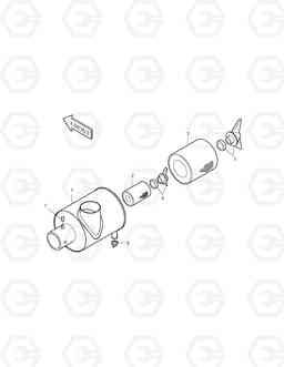 1120 AIR CLEANER TXL200-1, Doosan