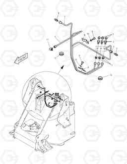 1220 FRONT LUBRICATION PIPING TXL200-1, Doosan