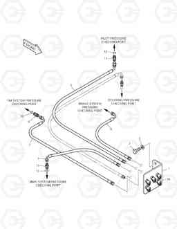 1230 REMOTE PRESSURE CHECK PIPING TXL200-1, Doosan