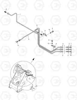 1220 FRONT LUBRICATION PIPING TXL400-1, Doosan