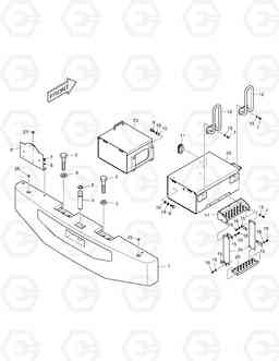 1360 COUNTER WEIGHT & BATTERY BOX TXL400-1, Doosan