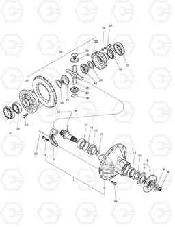3300 FRONT DIFFERENTIAL GEAR-MAX. TRAC TXL400-1, Doosan