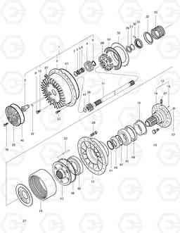 3310 FRONT PLANETARY GEAR-MAX. TRAC TXL400-1, Doosan