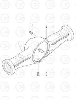 3330 REAR AXLE HOUSING-MAX. TRAC TXL400-1, Doosan