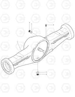 3400 REAR AXLE HOUSING-SUPER MAX. TRAC TXL400-1, Doosan