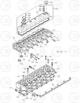 005 CYLINDER HEAD TXL160-1, Doosan