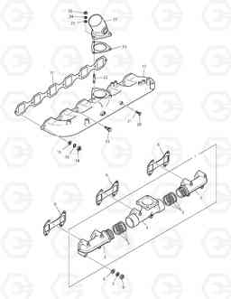 014 INTAKE & EXHAUST MANIFOLD TXL160-1, Doosan