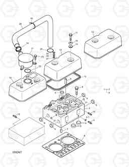 016 CYLINDER HEAD TXL300-1, Doosan