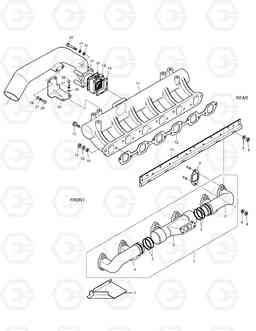 024 INTAKE & EXHAUST MANIFOLD TXL300-1, Doosan