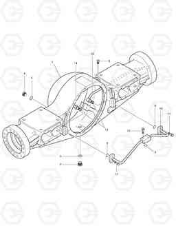 3310 FRONT AXLE HOUSING-MAX. TRAC TXL300-1, Doosan