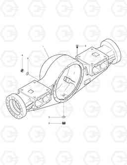 3350 REAR AXLE HOUSING-MAX. TRAC TXL300-1, Doosan