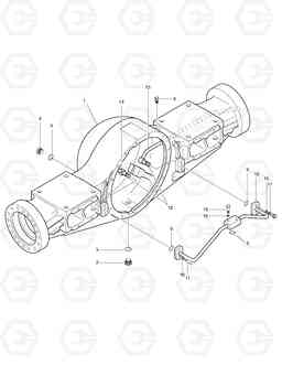 3380 FRONT AXLE HOUSING-SUPER MAX. TRAC TXL300-1, Doosan